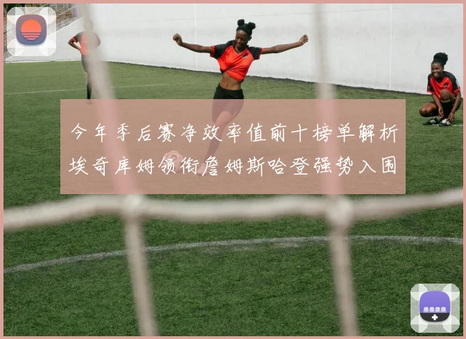 今年季后赛净效率值前十榜单解析埃奇库姆领衔詹姆斯哈登强势入围
